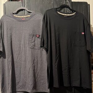 Wrangler Charcoal and Black Short Sleeve Tees Bundle